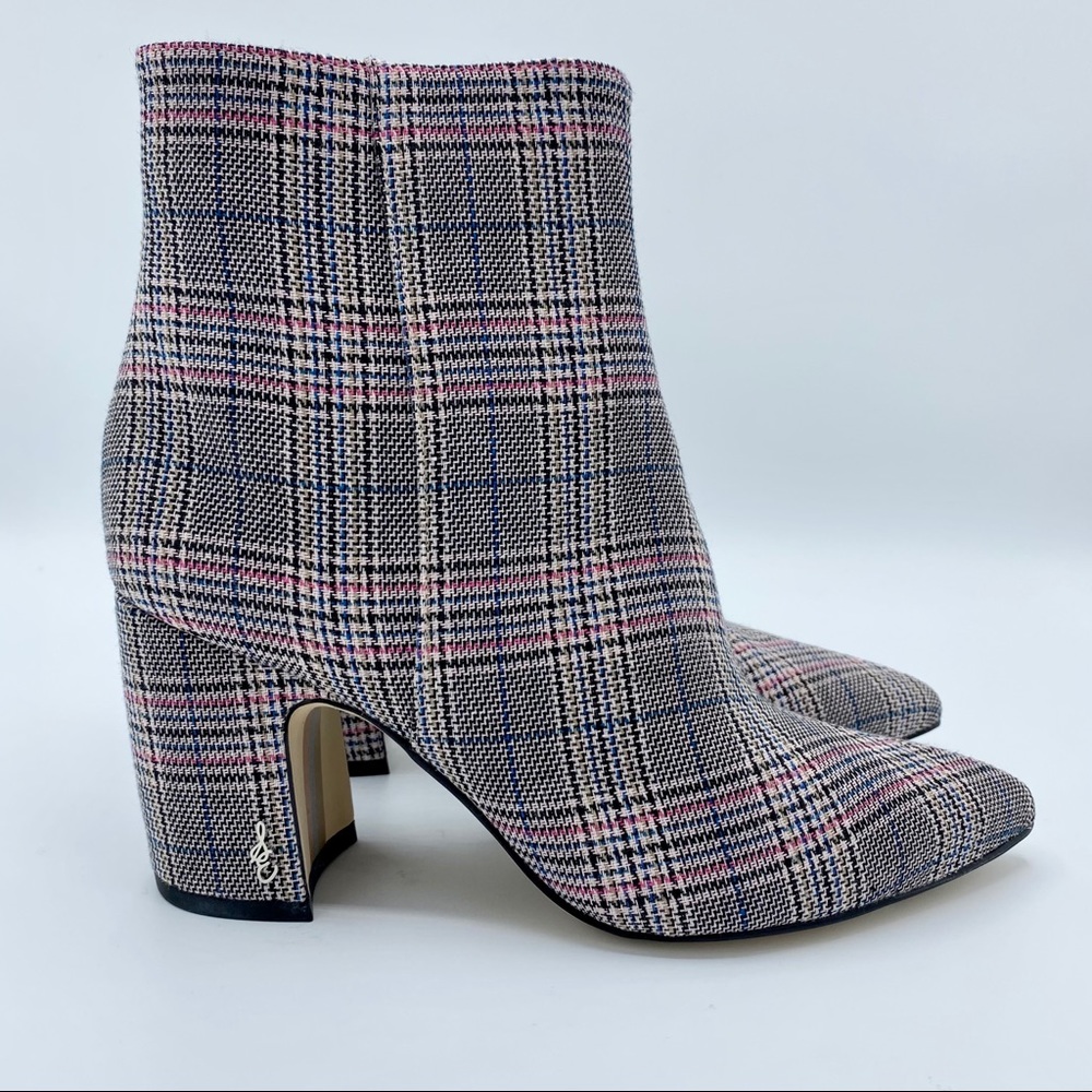 Sam Edelman Hilty 2 Plaid Ankle Boot Size 6 - Picture 11 of 14